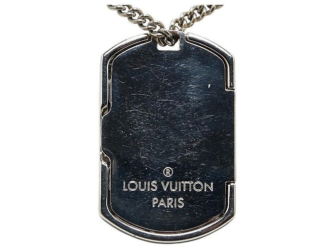 Louis Vuitton Collier Plaque Monogram Silber - Ansicht 2