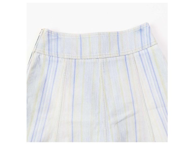Falda de mezclilla a rayas Chanel azul claro 34 - vista 4