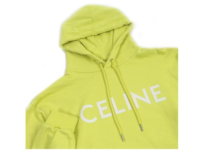 Céline Sudadera con capucha de algodón con estampado de Celine M Amarillo - vista 2