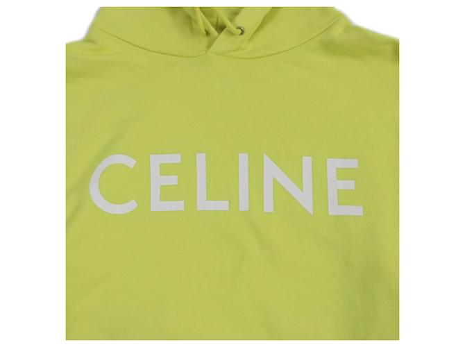 Céline Sudadera con capucha de algodón con estampado de Celine M Amarillo - vista 4