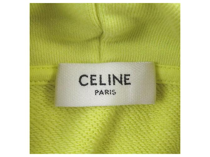 Céline Sudadera con capucha de algodón con estampado de Celine M Amarillo - vista 5