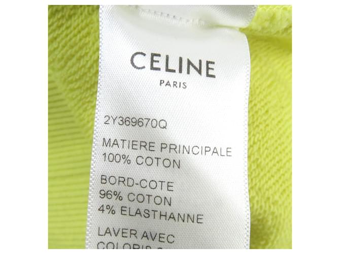 Céline Sudadera con capucha de algodón con estampado de Celine M Amarillo - vista 7
