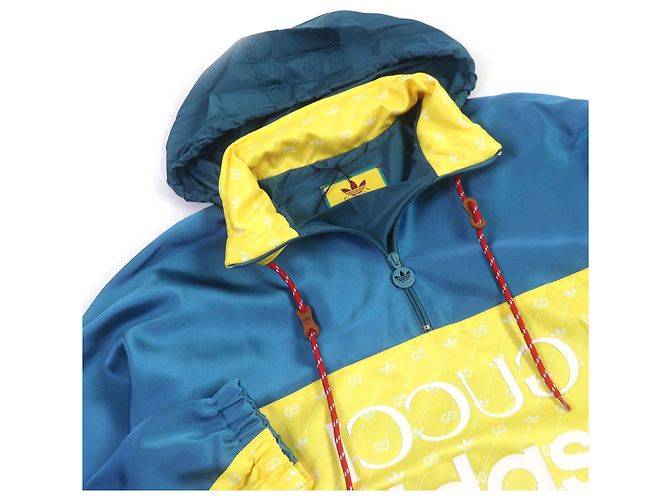 GUCCI adidas Trefoil Anorak Parka Blouson Multicolor - vista 2