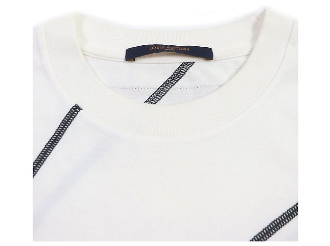 Camiseta de algodón bordada Louis Vuitton NBA blanca S Blanco - vista 2