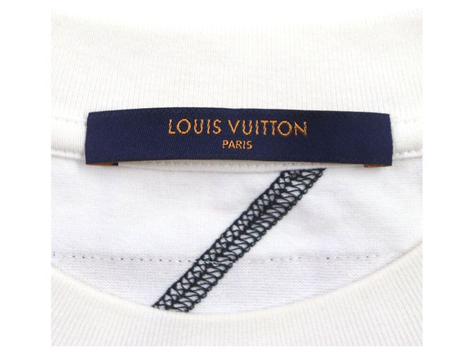 Camiseta de algodón bordada Louis Vuitton NBA blanca S Blanco - vista 5