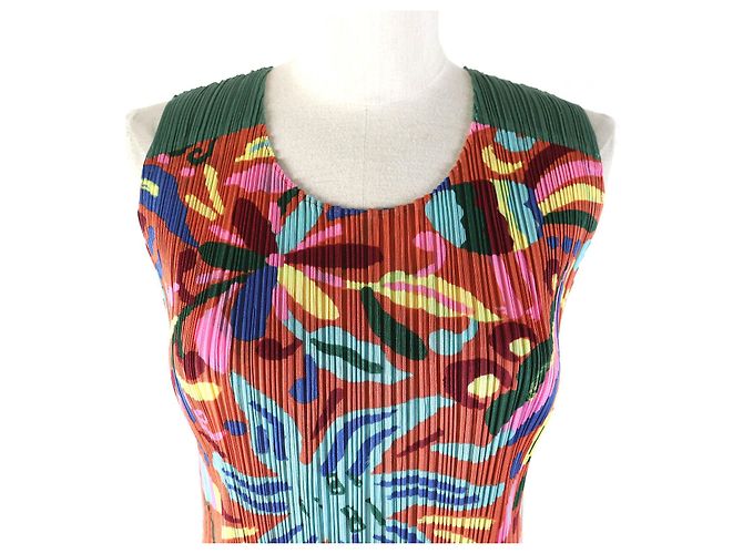 Issey Miyake PLEATS PLEASE PP63-JH585 Multicolor Dress - view 4