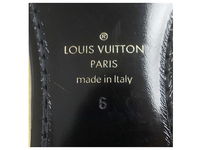 Mocassini in velluto ricamati Louis Vuitton Giallo - vista 8