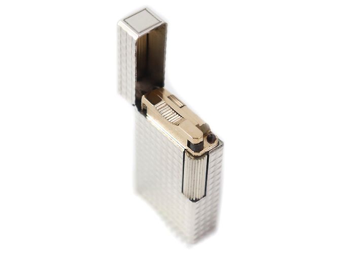 Autre Marque Dupont Line 1 Silver Gas Lighter Silvery - view 3