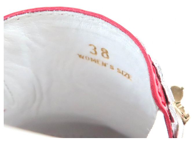 Sneakers Slip-On in Pelle Tod's Bianche Rosse 38 - vista 11