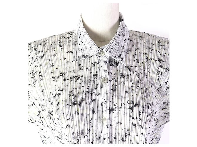 Issey Miyake Polyester Kurzarmhemd - Ansicht 4