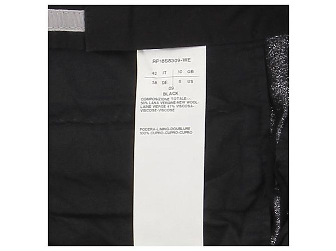 Pantalones Rick Owens T.US 6 Lana Negro - vista 6
