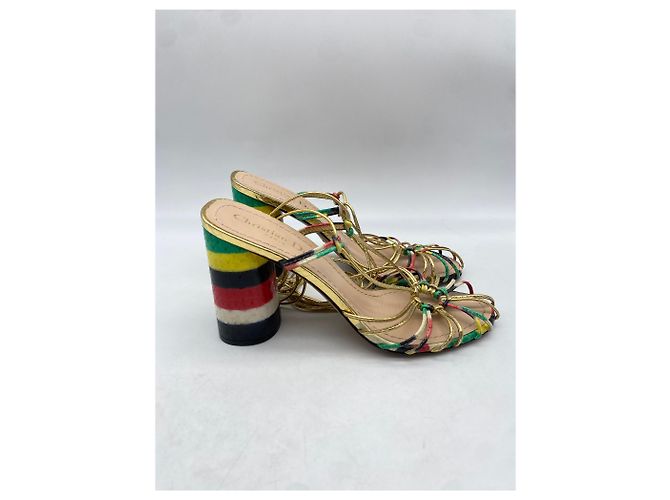 Sandali Dior T.EU 37 Pelli esotiche - vista 4