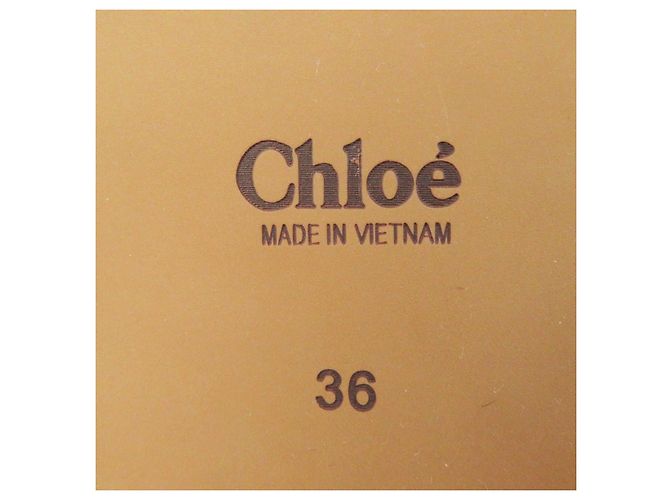 Chloé WOODY Mules Piani Sandali Nero Marrone - vista 8