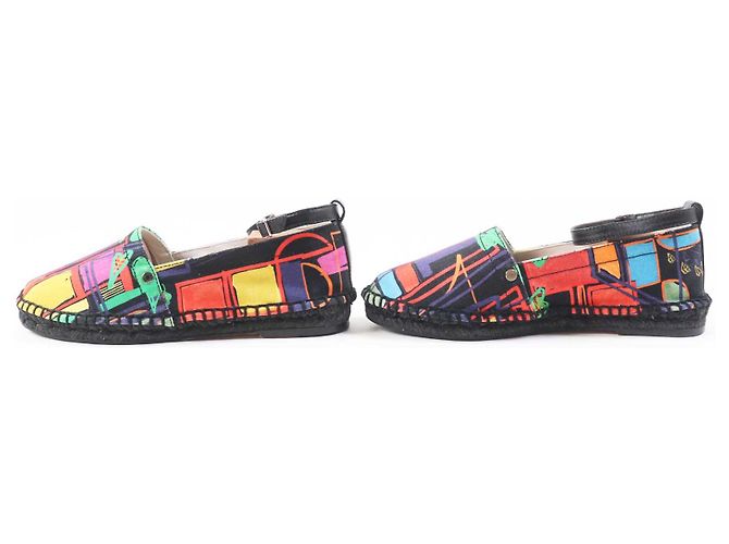 Hermès HERMES Leather Ankle Strap Espadrilles 37 - view 3