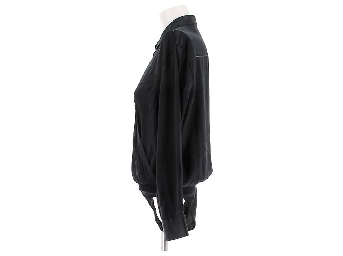 T By Alexander Wang T de Alexander Wang tops T.US 2 Seda Negro - vista 2