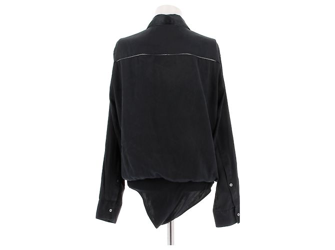 T By Alexander Wang T de Alexander Wang tops T.US 2 Seda Negro - vista 3