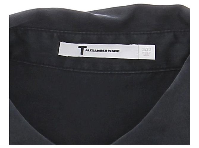 T By Alexander Wang T de Alexander Wang tops T.US 2 Seda Negro - vista 5