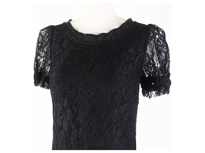 Dolce & Gabbana Rayon Nylon Silk Dress Black - view 2