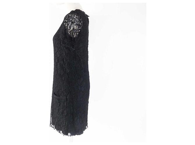 Dolce & Gabbana Rayon Nylon Silk Dress Black - view 3