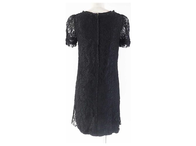 Dolce & Gabbana Rayon Nylon Silk Dress Black - view 4