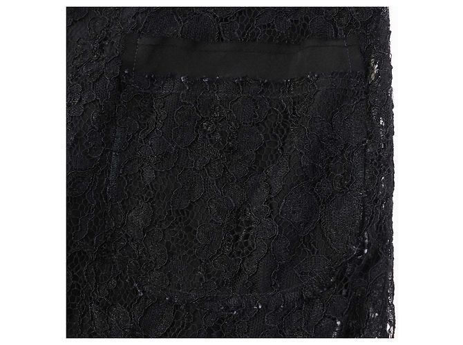Dolce & Gabbana Rayon Nylon Silk Dress Black - view 6