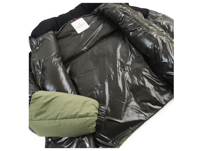 Moncler AVEILLAN Daunenjacke Khaki - Ansicht 3