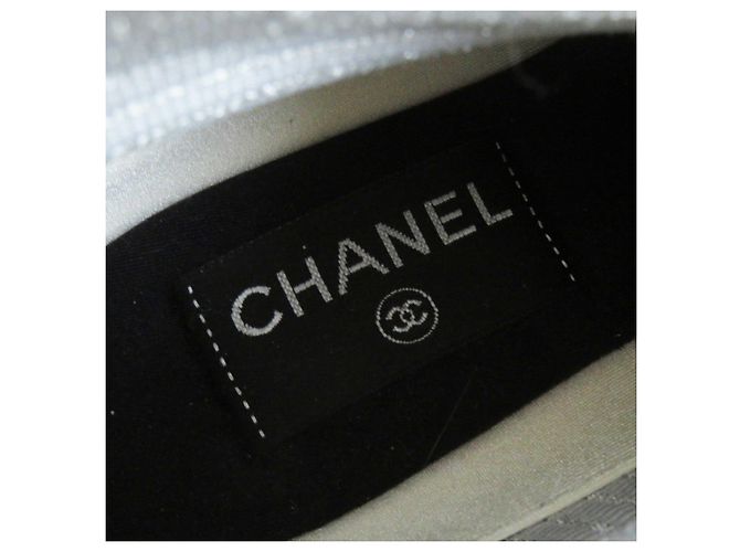 Chanel COCO Mark Strick-Sneaker grau 37,5 Braun - Ansicht 11