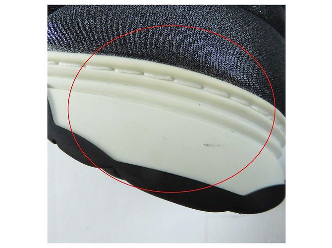 Chanel COCO Mark Strick-Sneaker grau 37,5 Braun - Ansicht 14