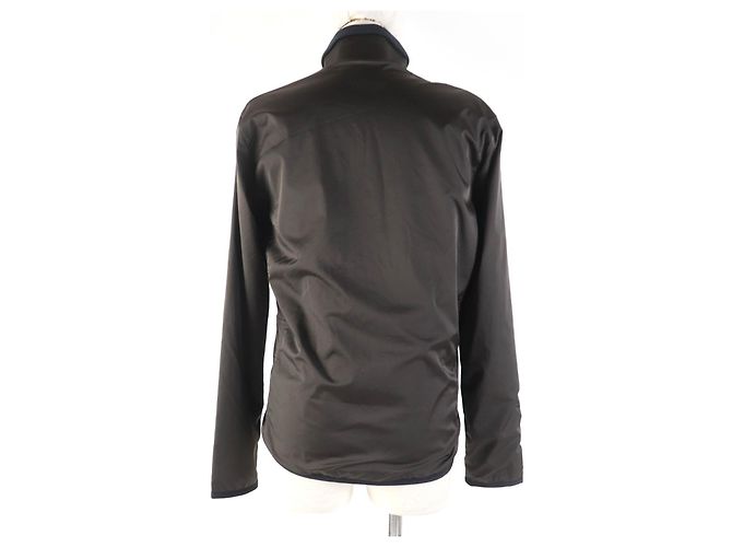 Hermès HERMES Nylon-Polyurethan Aufwärmjacke L Dunkelbraun - Ansicht 3