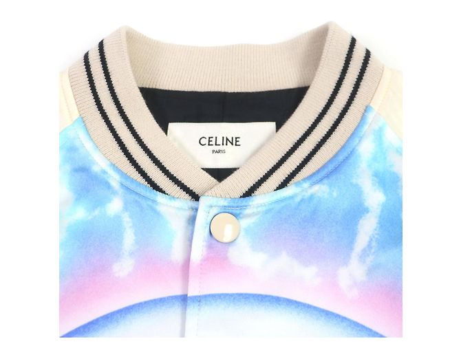 Céline Celine Teddy-Jacke Satin Künstlerdruck - Ansicht 2