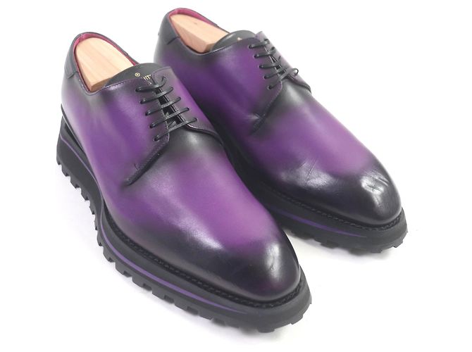 Scarpe Derby in pelle Louis Vuitton viola 5.5 Porpora - vista 2