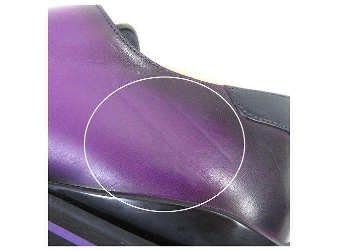 Scarpe Derby in pelle Louis Vuitton viola 5.5 Porpora - vista 8