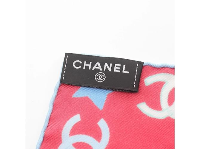 Seidenschal Chanel Coco Mark Rot Mehrfarben - Ansicht 3
