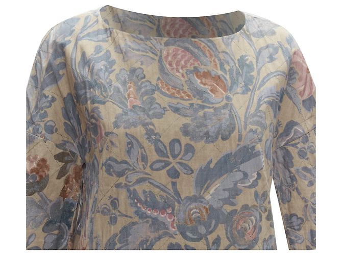 Vestido acolchado floral con diamantes de Dries Van Noten - vista 2