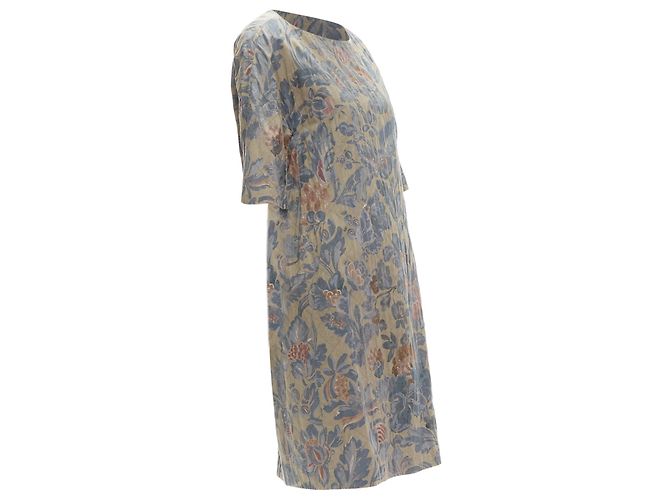 Vestido acolchado floral con diamantes de Dries Van Noten - vista 3