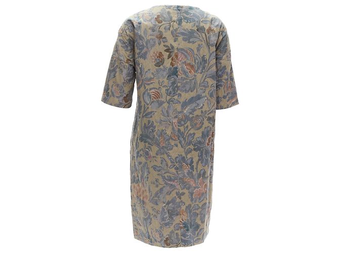 Vestido acolchado floral con diamantes de Dries Van Noten - vista 5
