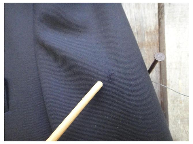 Autre Marque Au Petit Matelot Wollblazer Schwarz - Ansicht 4