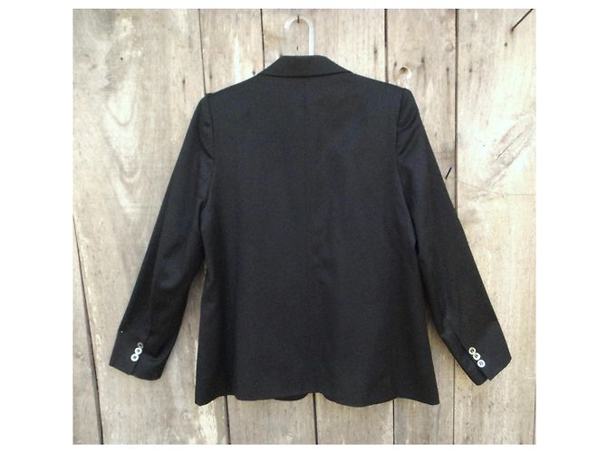 Autre Marque Au Petit Matelot Wollblazer Schwarz - Ansicht 2