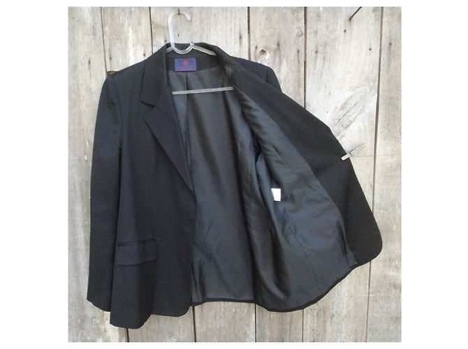 Autre Marque Au Petit Matelot Wollblazer Schwarz - Ansicht 6