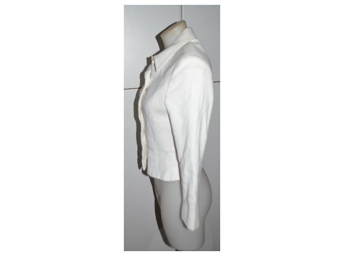 Chaqueta Versus Versace de algodón blanca Blanco - vista 3