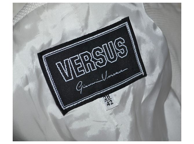 Chaqueta Versus Versace de algodón blanca Blanco - vista 6