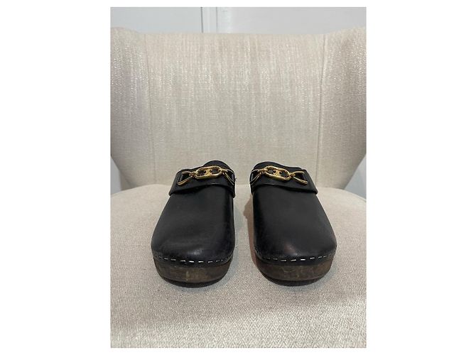Céline Mule e zoccoli CELINE T.EU 38 Pelle Nero - vista 2