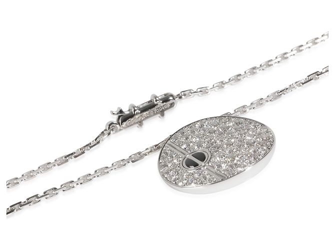 Pendente Love in Diamante e Ceramica Nera Cartier (Oro Bianco) - vista 4