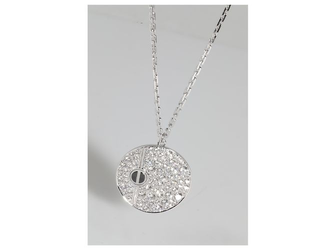 Pendente Love in Diamante e Ceramica Nera Cartier (Oro Bianco) - vista 5