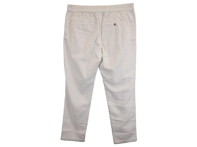 Pantaloni in velluto a coste Vince da indossare in cotone bianco Crudo - vista 4