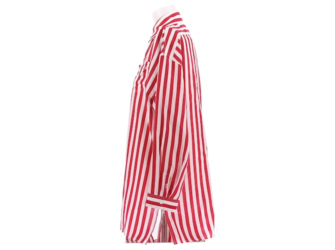 Prada top T.IT 40 seda Roja - vista 4