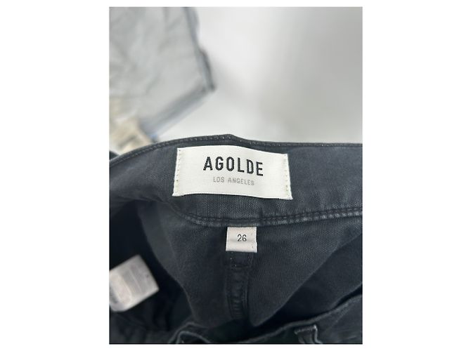 Pantalones Agolde T.US 26 Algodón Negro - vista 3