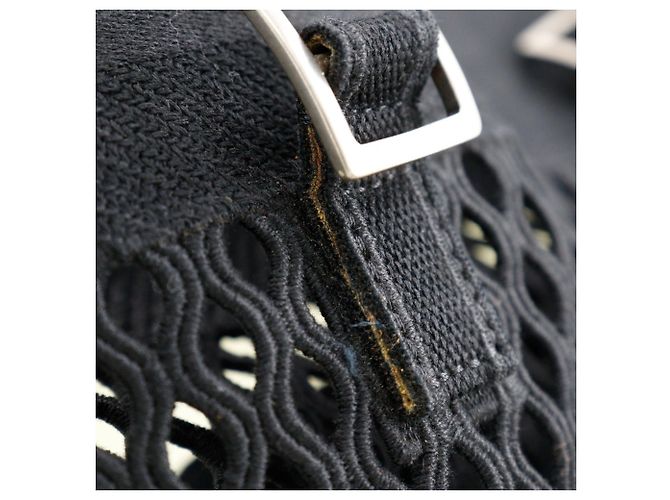 Borsa a spalla in rete nera Christian Dior Nero - vista 6