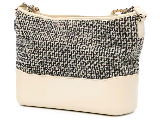 Chanel Blu Medio Tweed e Pelle di Agnello Gabrielle Crossbody Blu navy - vista 2