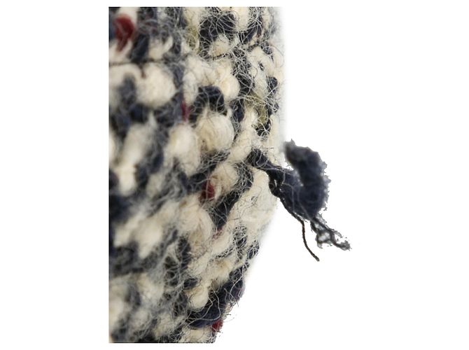 Chanel Blu Medio Tweed e Pelle di Agnello Gabrielle Crossbody Blu navy - vista 7